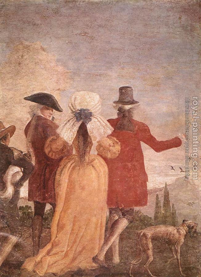 Giovanni Domenico Tiepolo : The Promenade